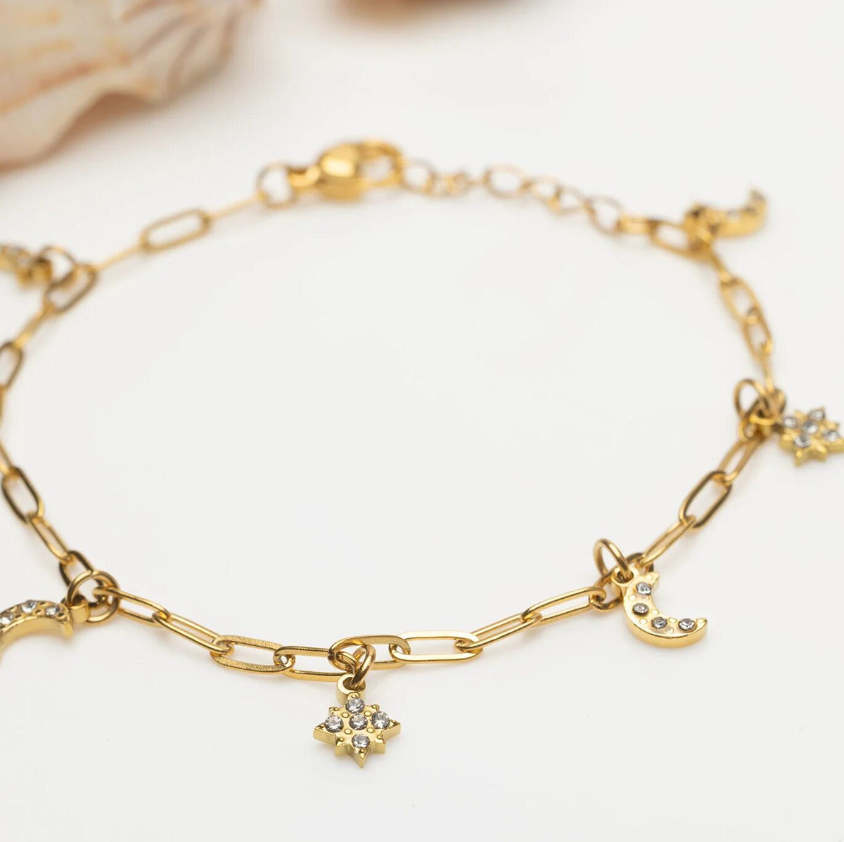 Moon Star Charm Bracelet – product image 3