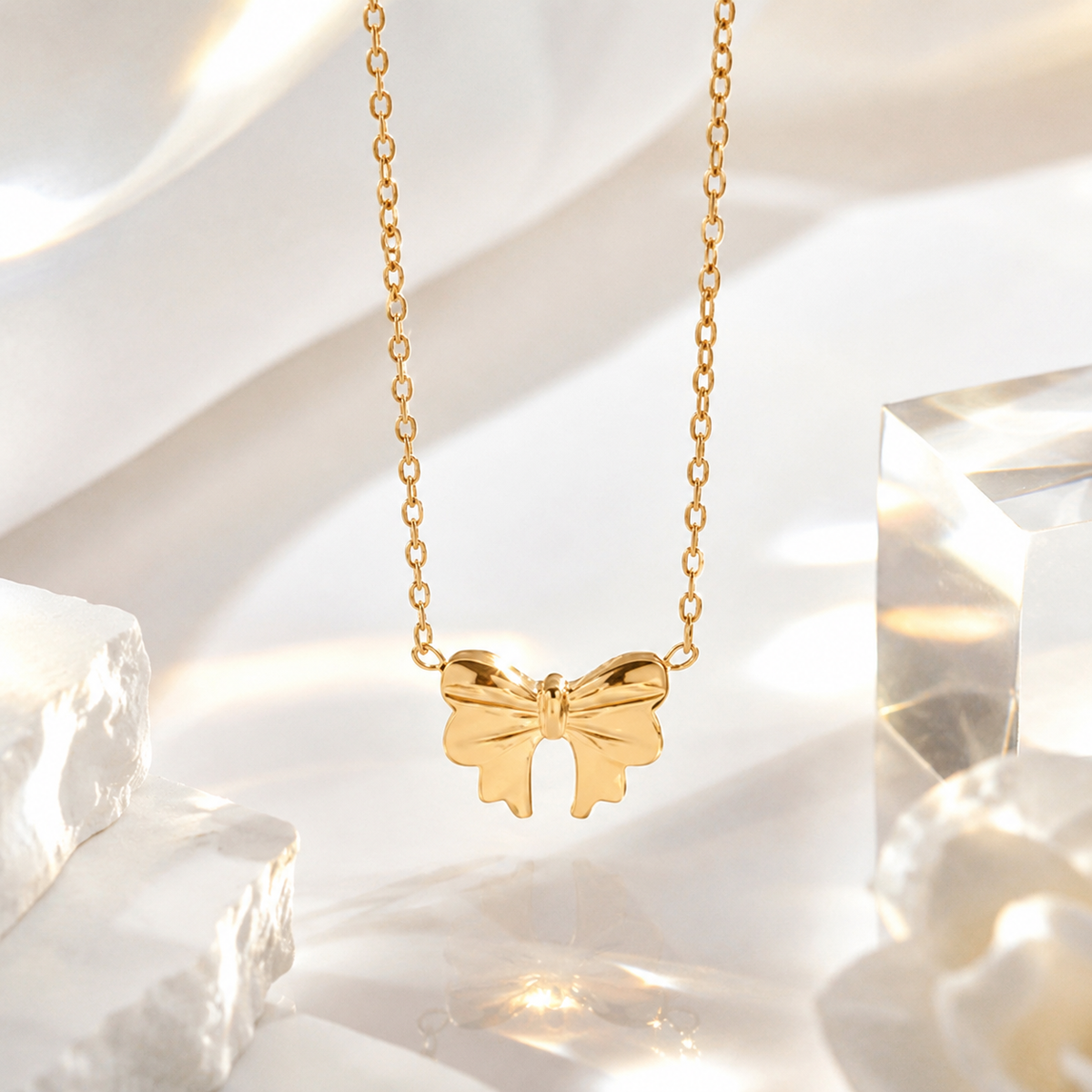 Bow Pendant Necklace – product image 1