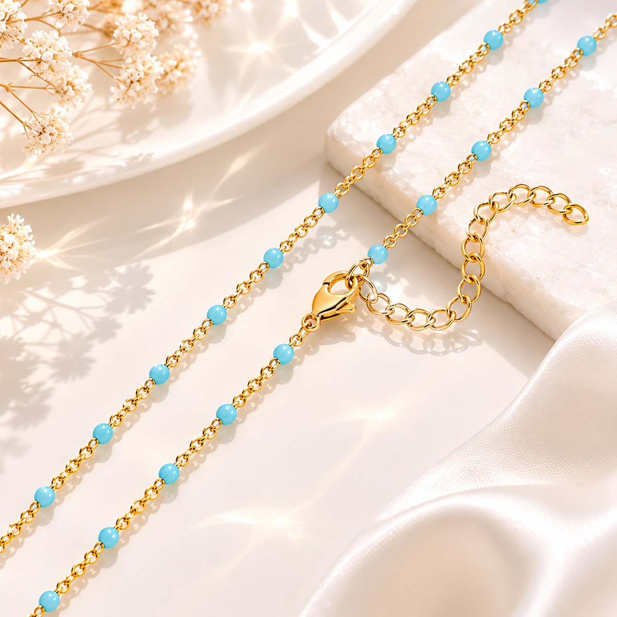 Turquoise Bead Necklace – product image 1