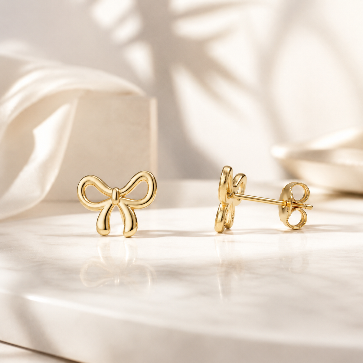 Bow Stud Earrings – product image 1