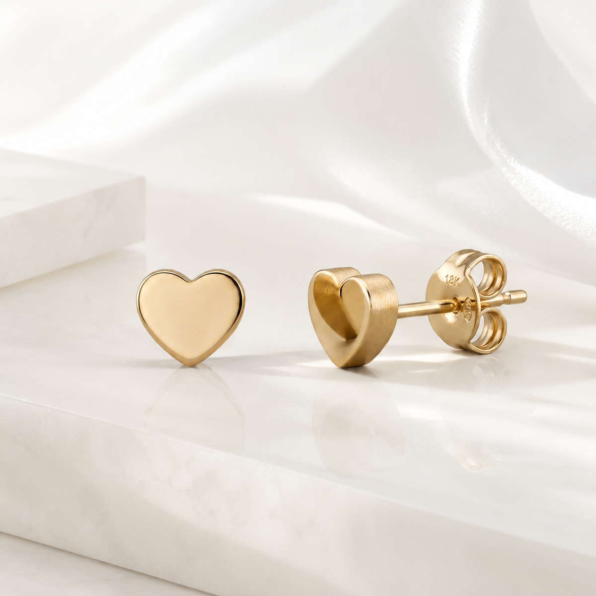 Heart Stud Earrings – product image 1