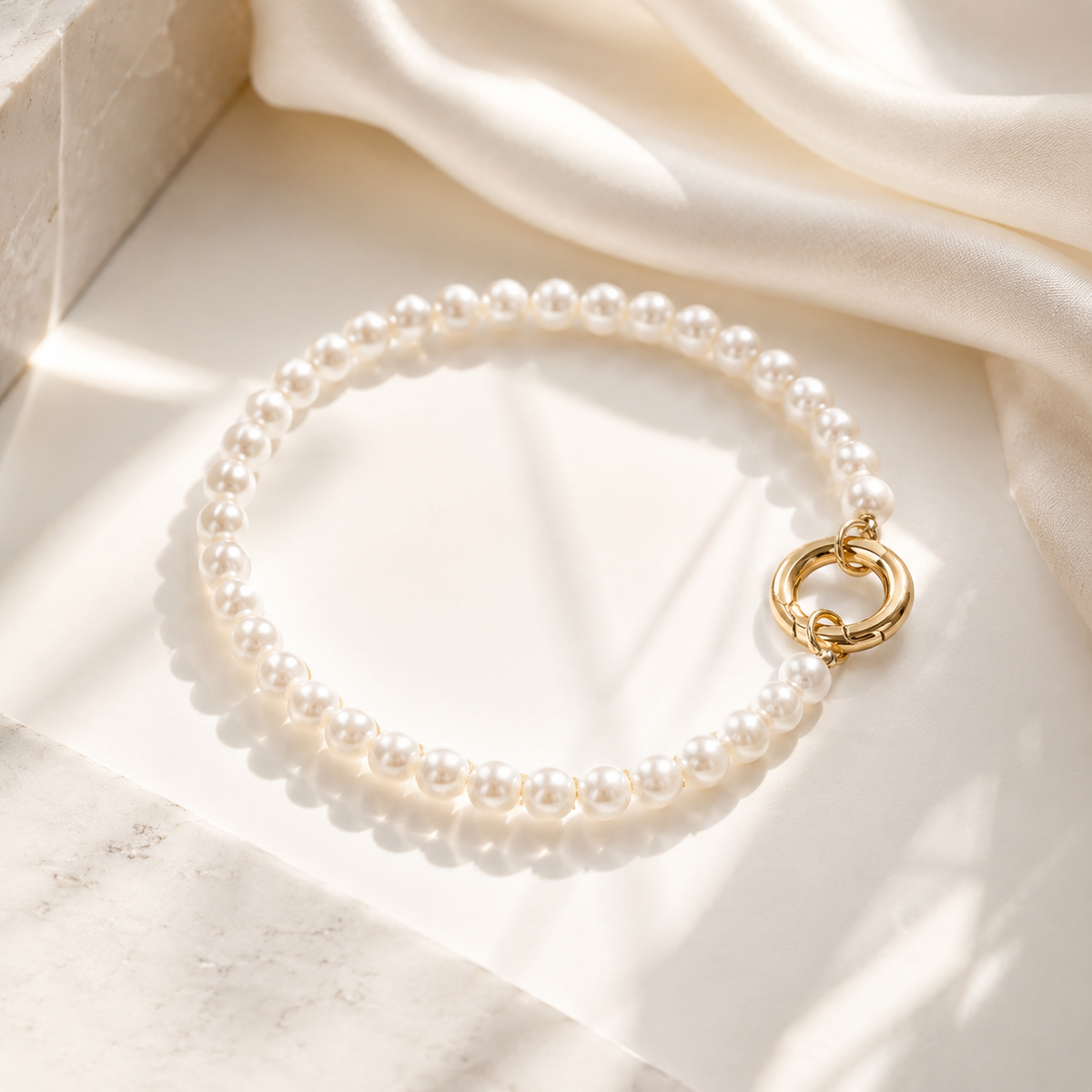 Pearl Charm Keeper Bracelet – product image 1