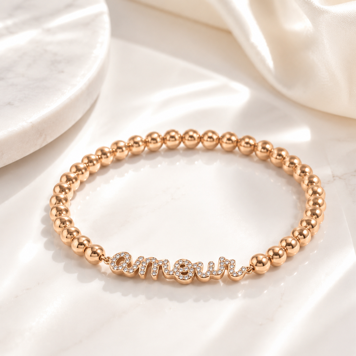 Amour Beaded Stretch Bracelet – product image 1