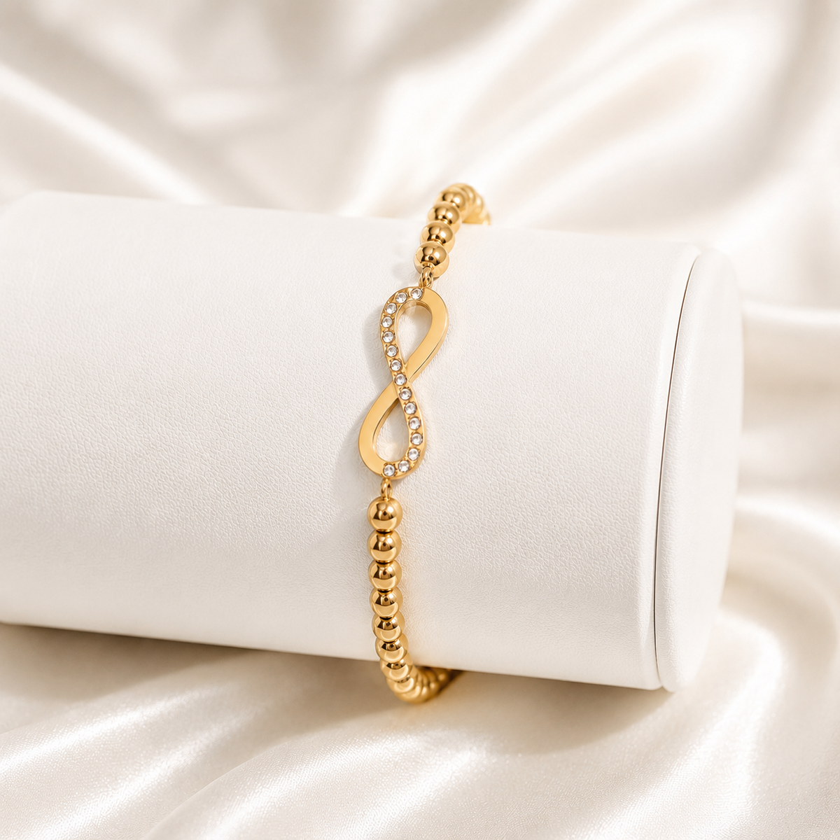 Infinity Beaded Stretch Bracelet – product image 2