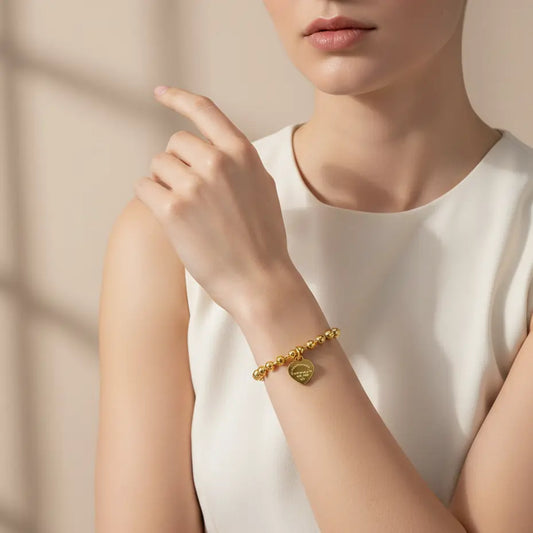 Eternal Hearts Gold Bracelet