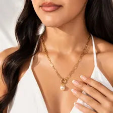 Gold Glass Pearl Charm, Kiska Pearl Pendant, Bridal Necklace Bracelet Jewelry Making Supply