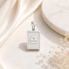 18K Gold PVD Zodiac Card Pendant, Stainless Steel Charm, Celestial Gift