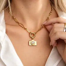 Gold Camera Charm, CZ Photography Pendant, Stainless Steel Jewelry Supply, Photographer Gift