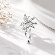 18K Gold Plated Palm Tree Charm, Tropical Beach Pendant, Jewelry Making Supply