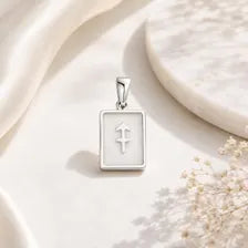 18K Gold PVD Zodiac Card Pendant, Stainless Steel Charm, Celestial Gift