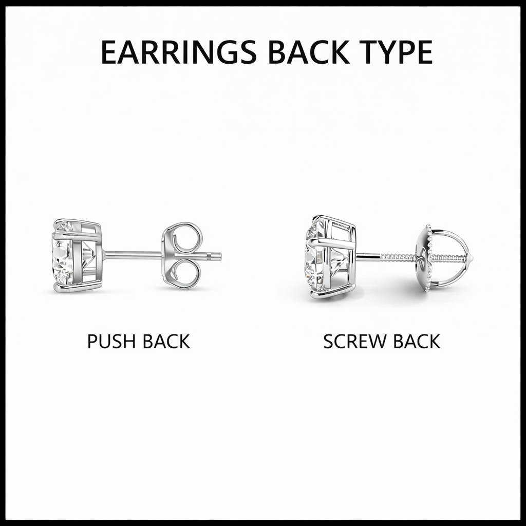 Heart Shape Lab Grown Diamond Stud Earrings — Solid Gold | IGI Certified