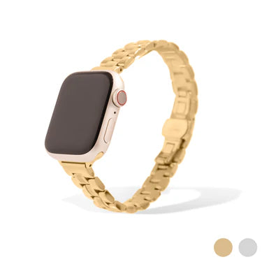 18K Gold PVD Stainless Steel Classic Slim Smartwatch Band / ENC0055