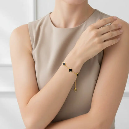 Flower Meadow Botanical Gold Bracelet