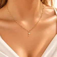 Gold Wine Glass Charm, CZ Cocktail Pendant, Stainless Steel Waterproof Jewelry Gift for Her