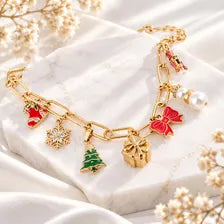 Stainless Steel Christmas Charm Bundle, Gold or Silver Holiday Jewelry Making Supplies